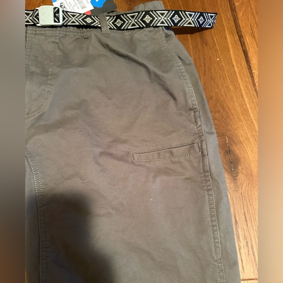 NWT Men's Kavu Hit The Road Stretch Twill Belted Pant, Dusty Sage, size XL - Picture 4 of 11